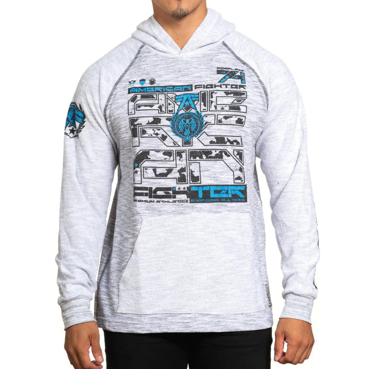 L/S DELONG PO RAGLAN HOOD - BKWT